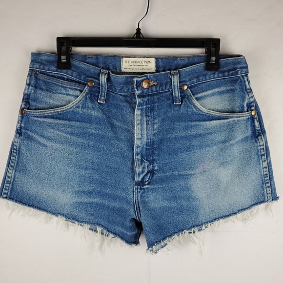 Wrangler Shorts | The Vintage Twin Wrangler Cut Off Distressed Short | Poshmark